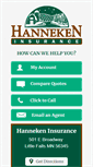 Mobile Screenshot of hannekeninsurance.com
